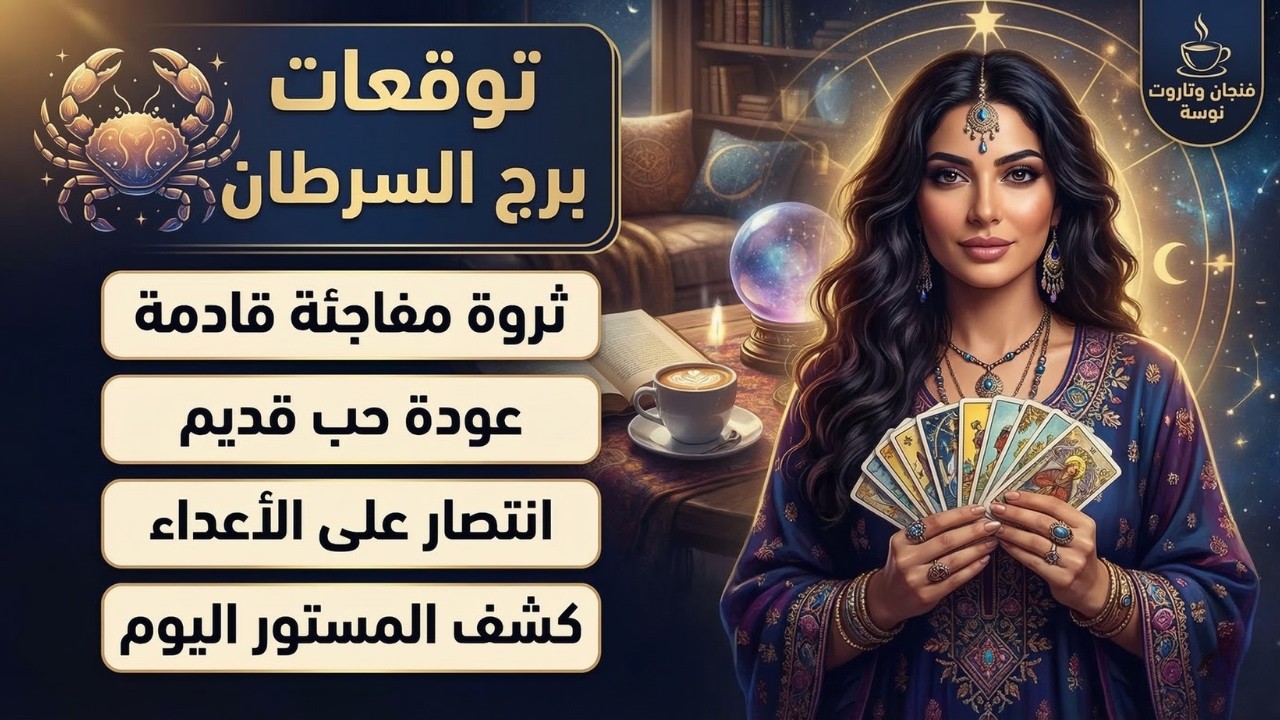 توقعات برج السرطان ♋️ رسائل روحية هامة جدا 💌 وكشف حقيقة الشريك الغامض 🔍 ومفاجآت مالية قوية💰
