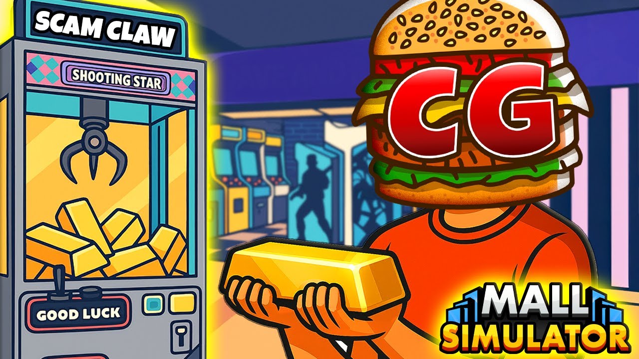 I Filled My Claw Machines with FAKE Gold Bars & iPhones… (Mall Simulator)