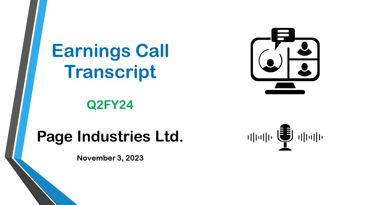 Page Industries Ltd. | Earnings Concall | Q2FY24