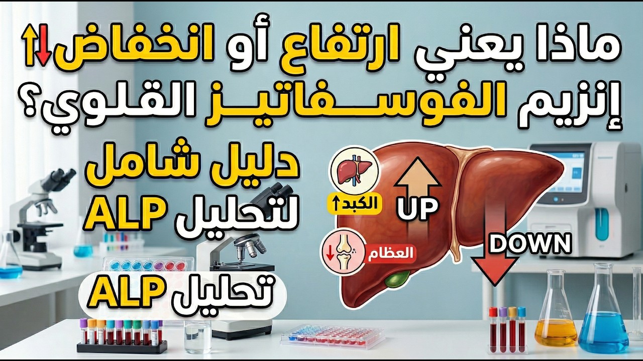 تحليل انزيم الفوسفاتاز القلوي  alkaline phosphate واسباب انخفاضه او ارتفاعه
