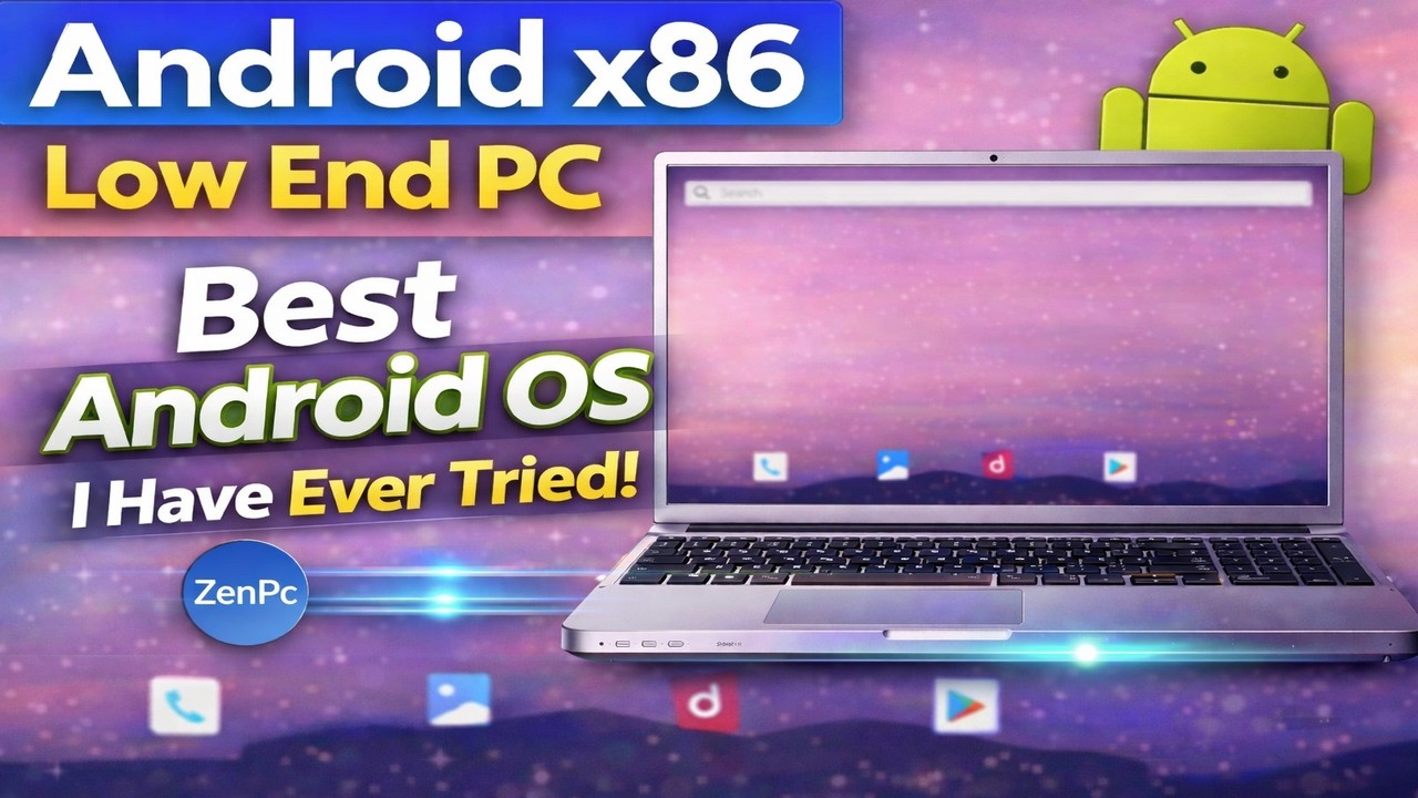 🔥 Best Android OS for 2GB RAM PC ⚡ | Android x86 Full Setup Guide | ZenPC | 100% Working Method 🚀