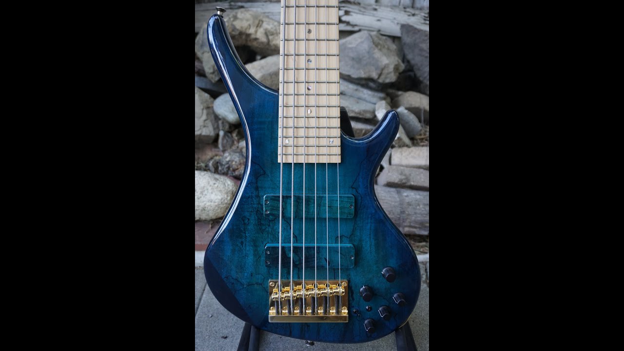 BOSSA OB-6 Bass Guitar 6 String Demo  by Bass2Zion Benjamin Hamlin
