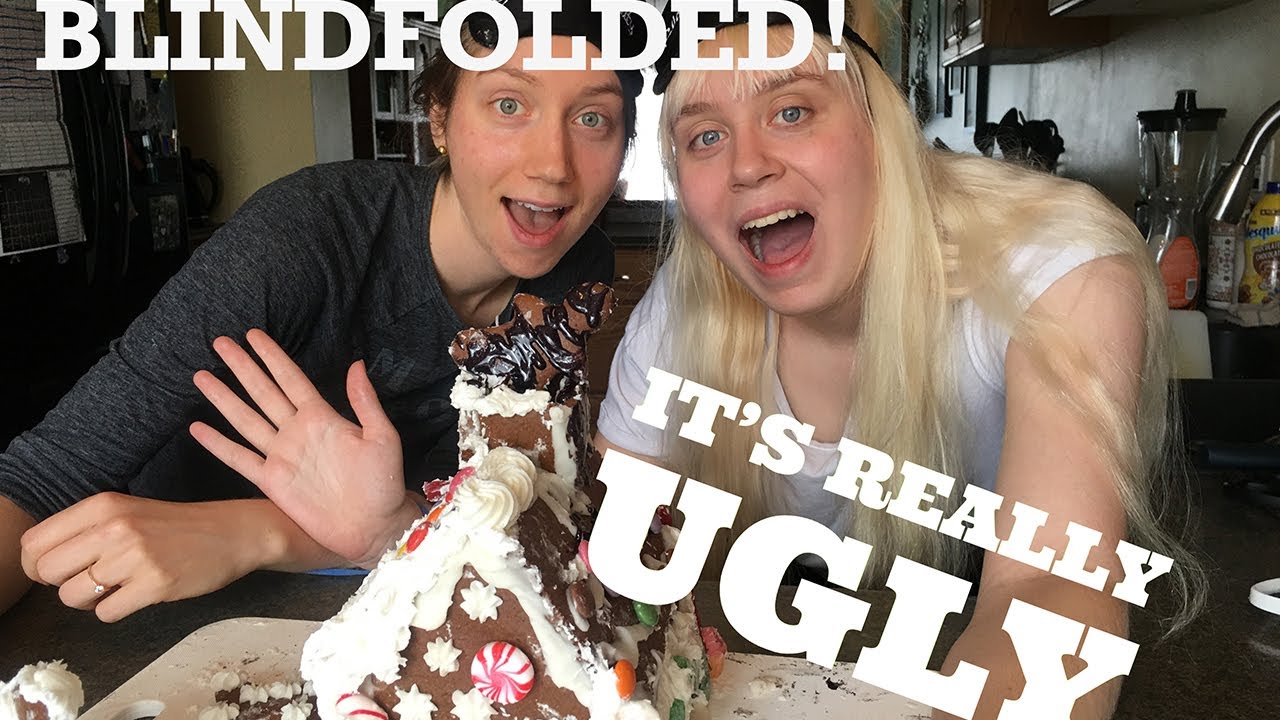 Gingerbread House Decorating Competition: BLINDFOLDED!