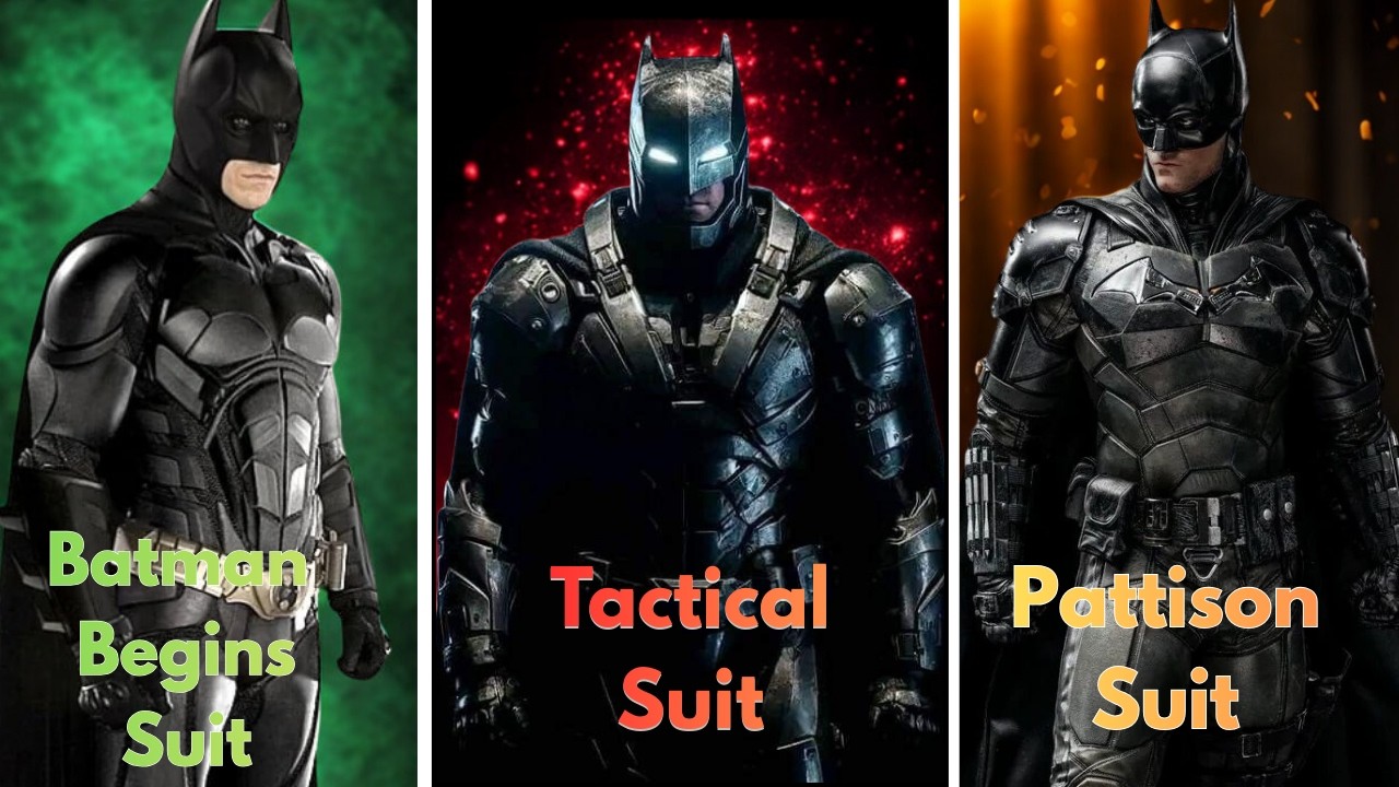 Every live-action Batman Suit Explained in 8 Minutes
