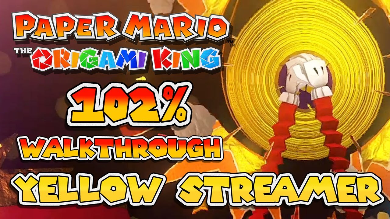Paper Mario The Origami King Walkthrough #3: Yellow Streamer Area [NO ACCESSORIES / NO GAME OVER]