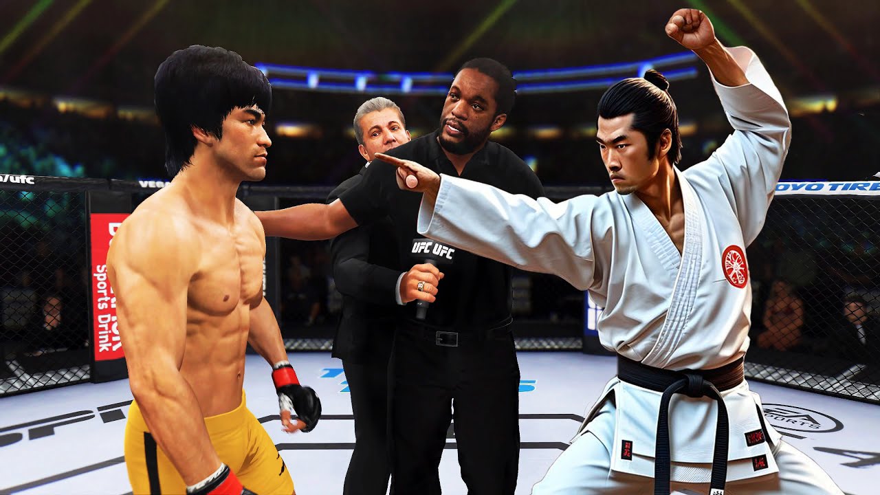 PS5 Bruce Lee vs. Karate Japanese (EA Sports UFC 5)