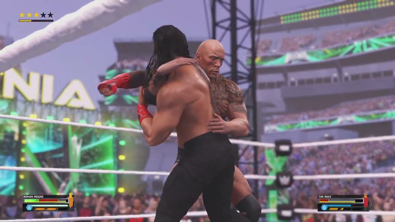 Roman Reigns VS The Rock.