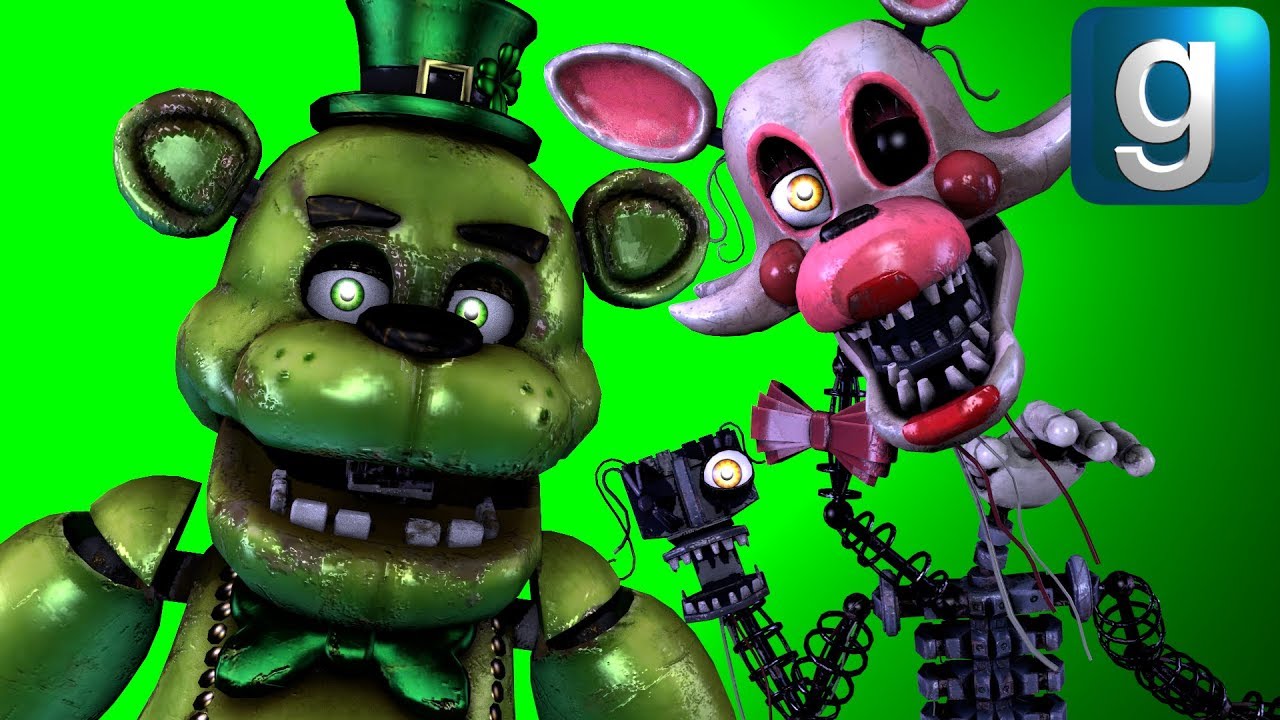 Gmod FNAF | Review | Brand New Special Delivery Shamrock Freddy And Mangle Ragdolls!
