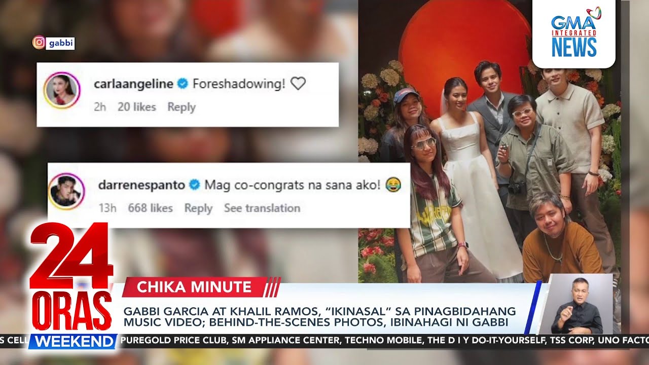 Gabbi, Khalil “tie the knot” in music video | 24 Oras Weekend