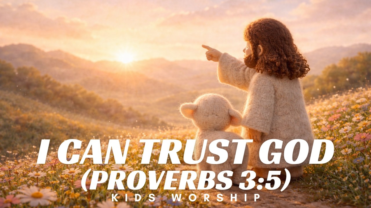I Can Trust God 🐑 | Proverbs 3:5 | Kids Christian Lullaby Song