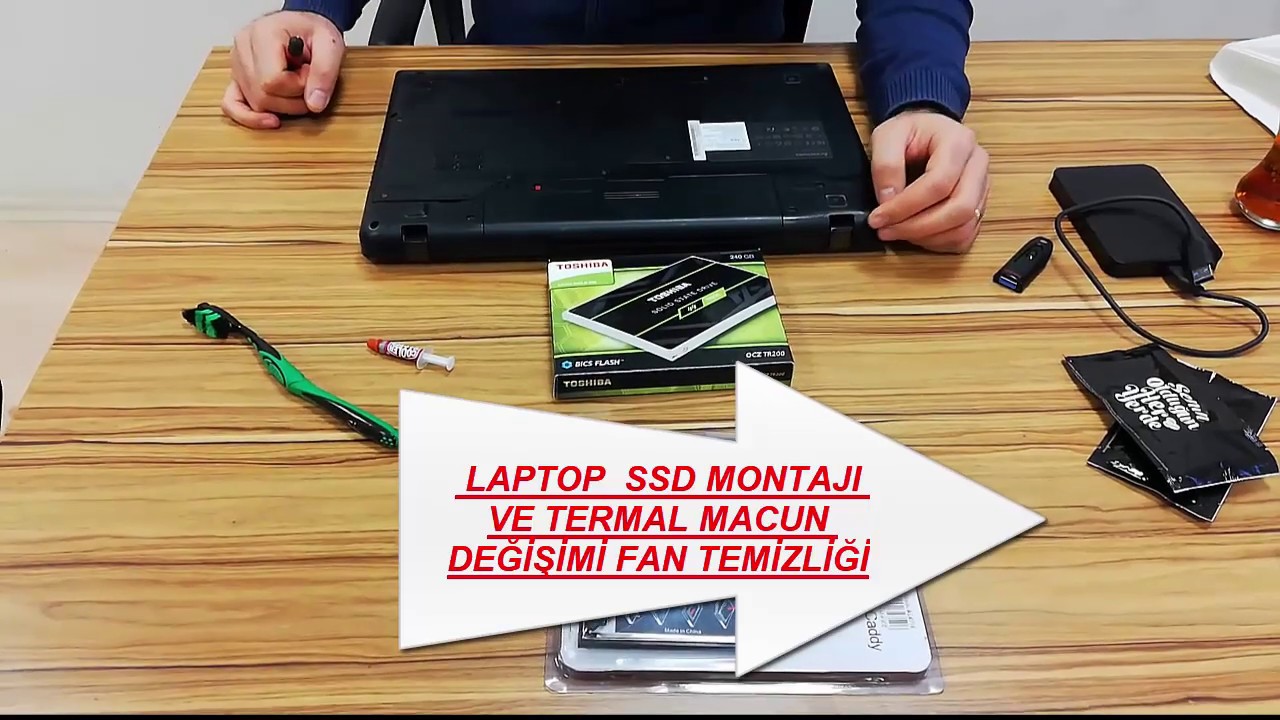 LENOVO Z570 SSD MONTAJI VE TERMAL MACUN DEĞİŞİMİ,FAN TEMİZLİĞİ