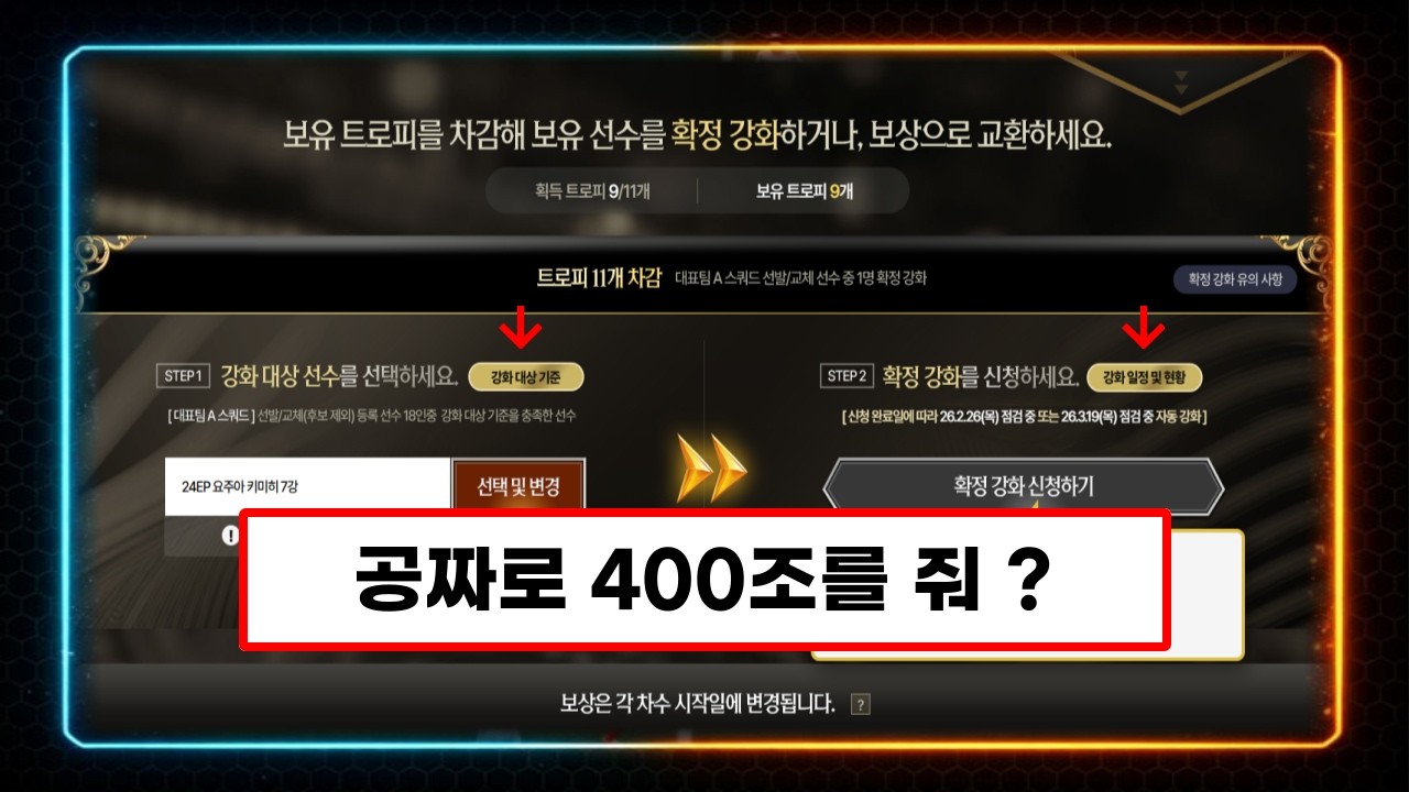 인기 팀컬러 TOP 20, 확정 강화 추천 선수 모두 정리 해왔습니다. /피파4 FC온라인