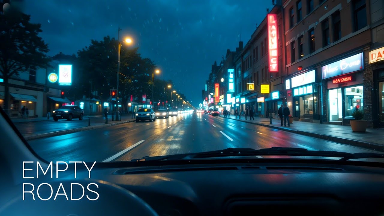 Quiet Engine, Empty Roads — Night Drive Music for Focus (Calm Neon City Vibes)