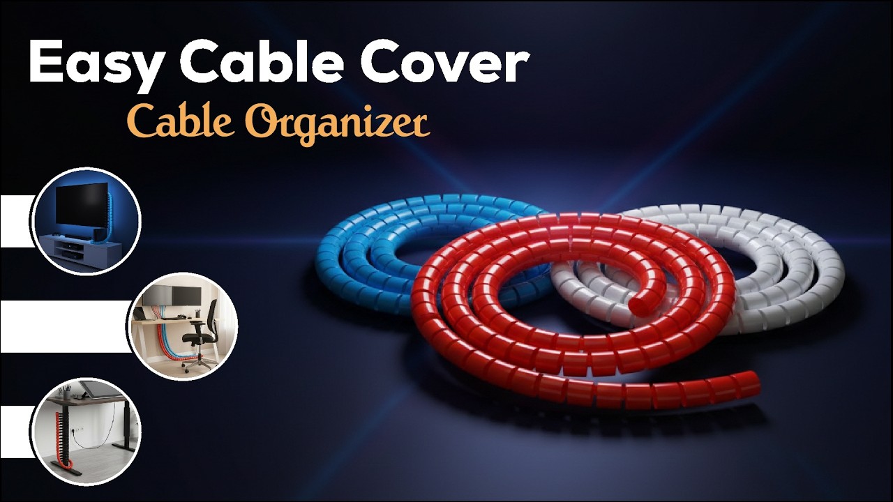MX Easy Cable Cover Organizer | Simple Cable Management Tutorial