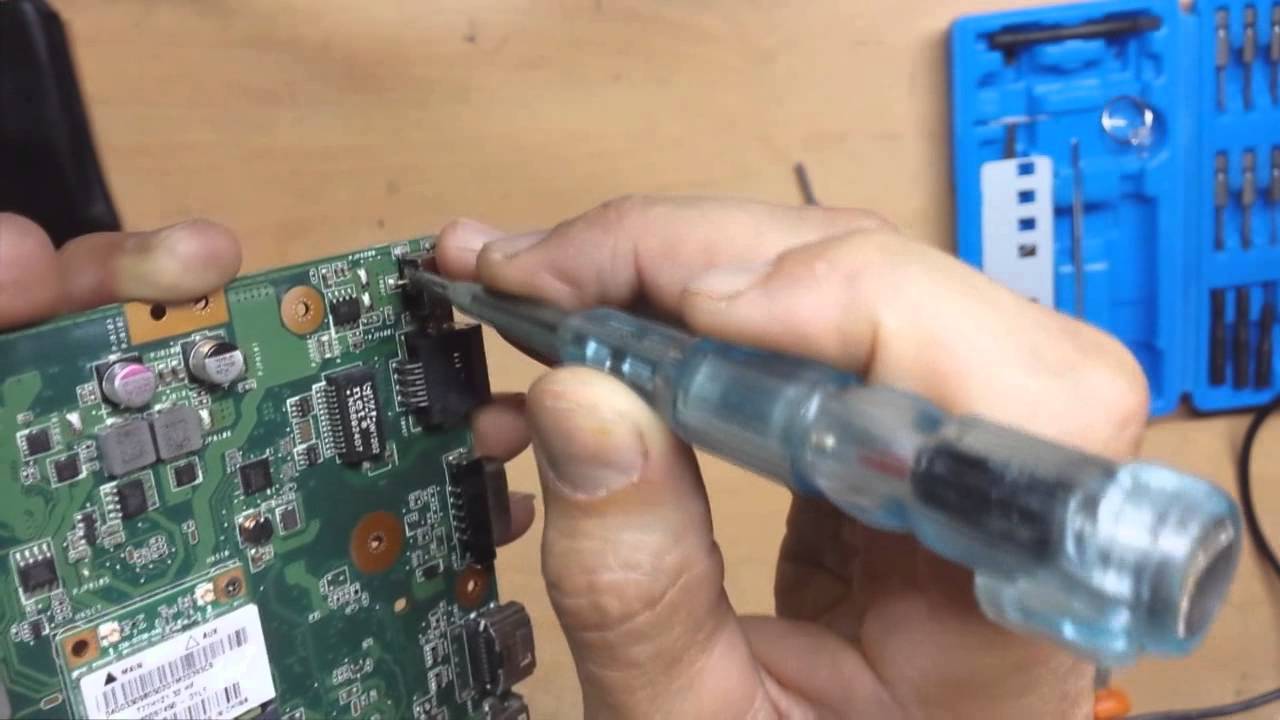 Como reparar conector alimentacion laptop portatil asus X54H
