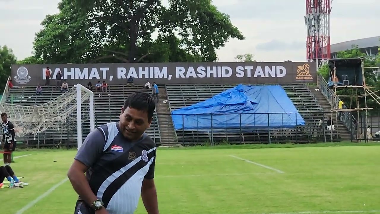 mohammedan Sporting Club players practicing on their home ground.  #mohammedansportingclub #football