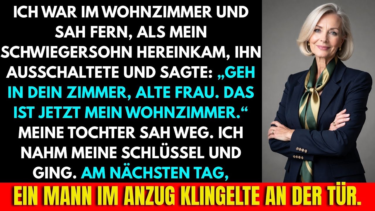 Er Schaltete Den Fernseher Aus Und Sagte „Geh Raus“. Ich Schwieg – Bis Am Nächsten Tag Ein Mann Kam…