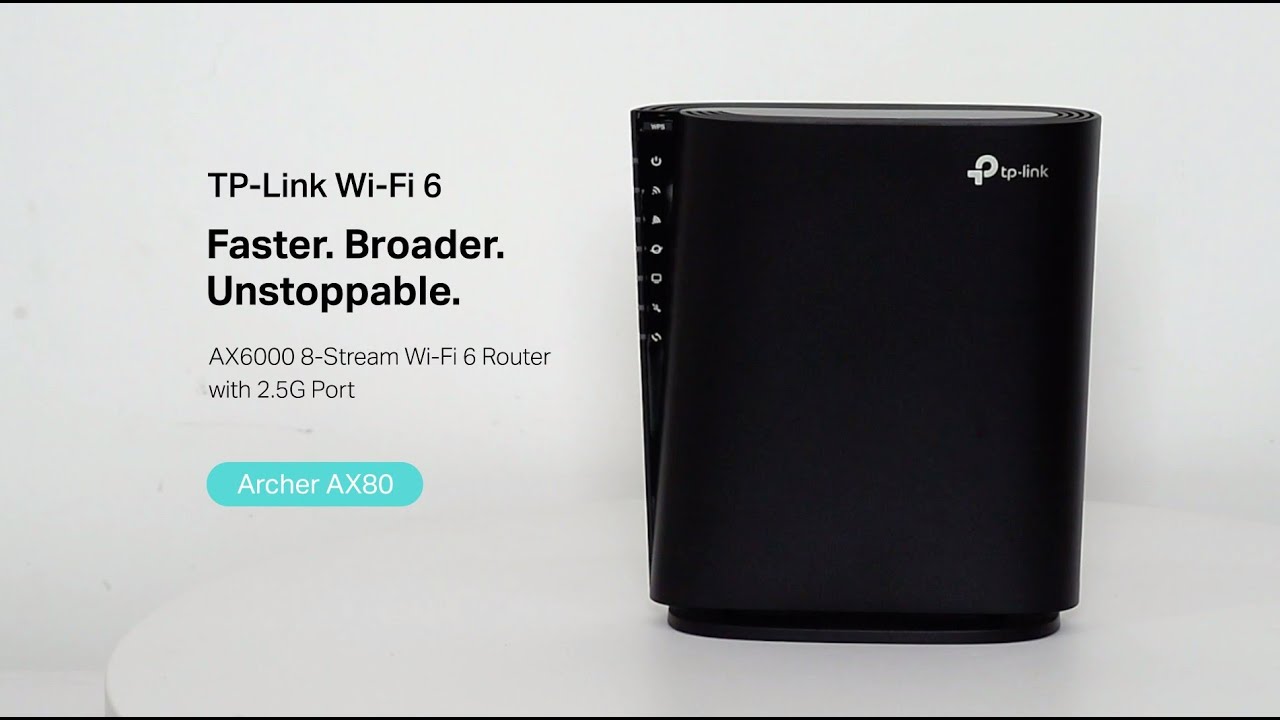 Archer AX80 &mdash; AX6000 8-Stream WiFi 6 Router with 2.5G Port