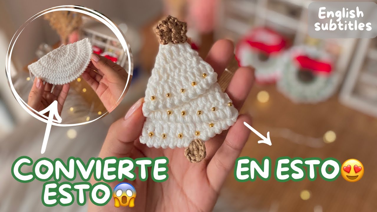 😱😱 ¿ADORNO NAVIDEÑO HECHO CON UNA PIEZA?/ ADORNO NAVIDEÑO TEJIDO A CROCHET/CROCHET FACIL/NAVIDADDIY