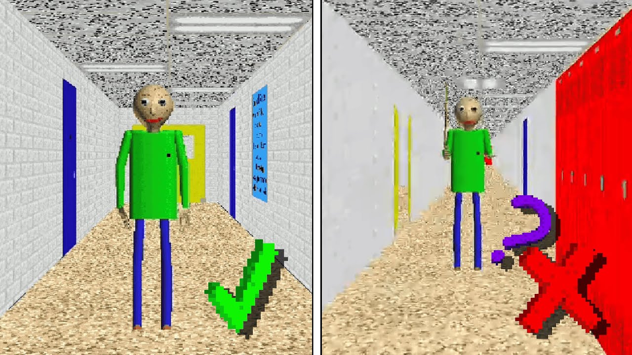 Baldi's Basics Classic - Обычная концовка + Альтернативная «Концовка??»