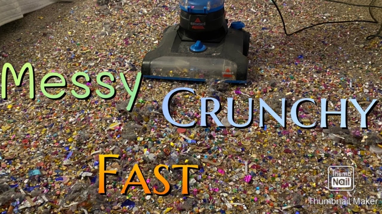 My Whole Bin of Crunchy Dirt || Fast Messy Vacuuming || Bin Dumps and Clogs Too 😍