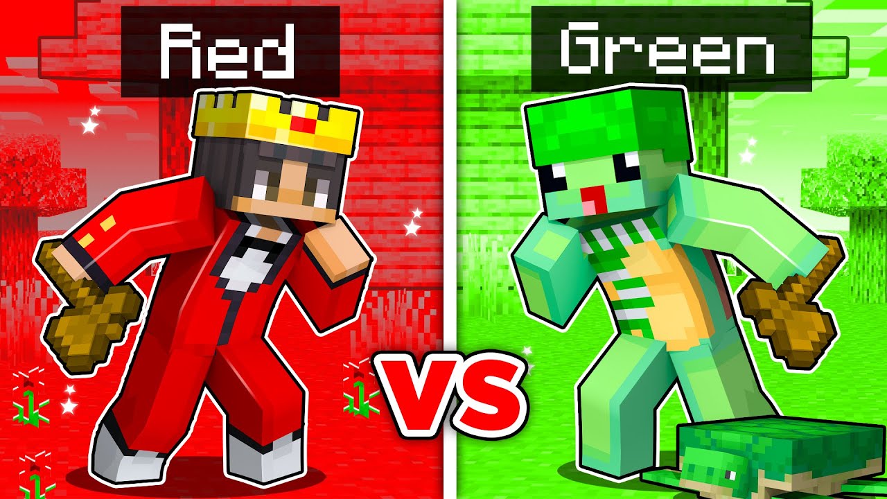 Using Only ONE COLOR In Minecraft!