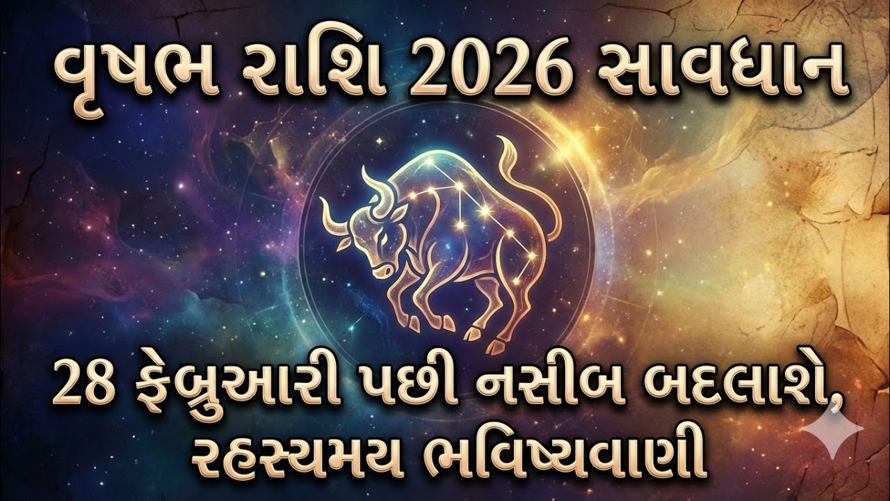 વૃષભ રાશિ 2026 સાવધાન 28 ફેબ્રુઆરી પછી નસીબ બદલાશે,રહસ્યમય ભવિષ્યવાણી