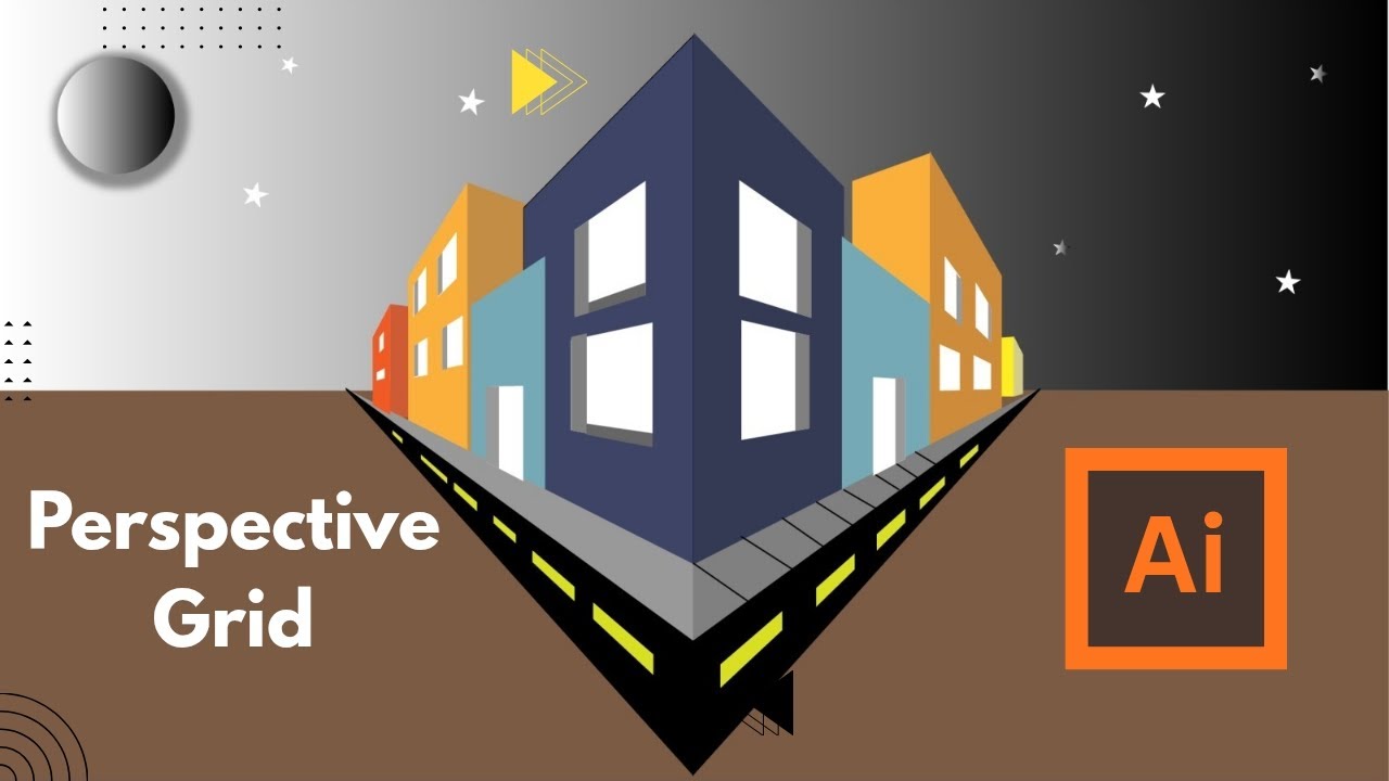 How to use Perspective Grid Tool | Adobe Illustrator| Tutorials.  #tutorial #art