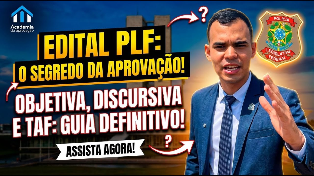 Como organizar os estudos após o edital da PLF: objetiva, discursiva e TAF