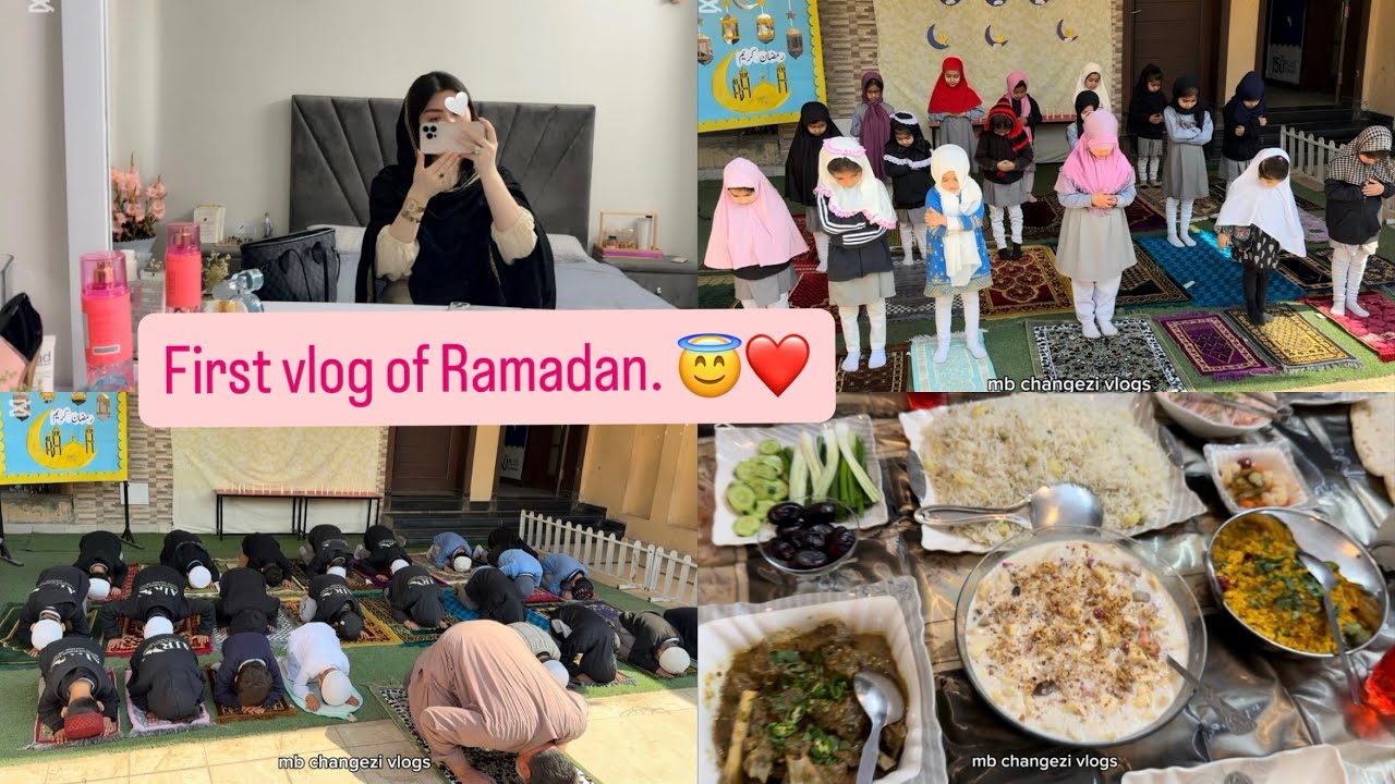 Ramadan activity at school || First yummy iftari at home. 🏠 
