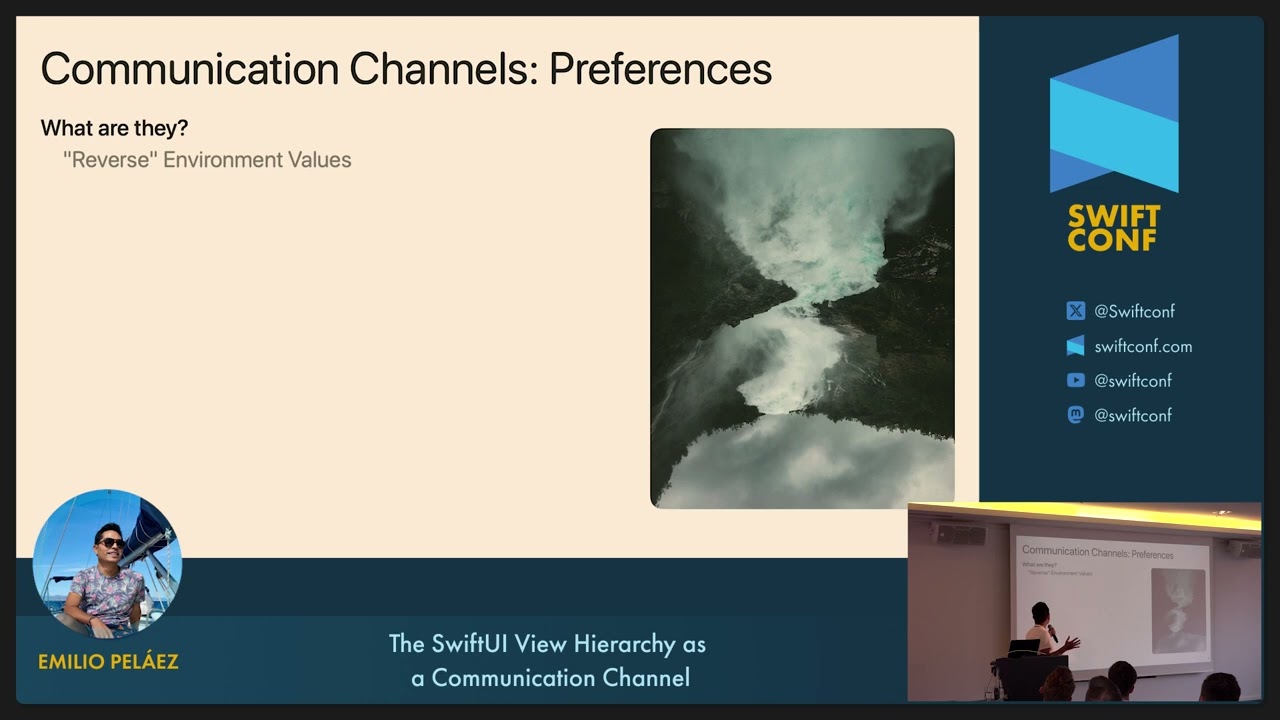 SwiftConf 2023 – Emilio Peláez: The SwiftUI View Hierarchy as a Communication Channel