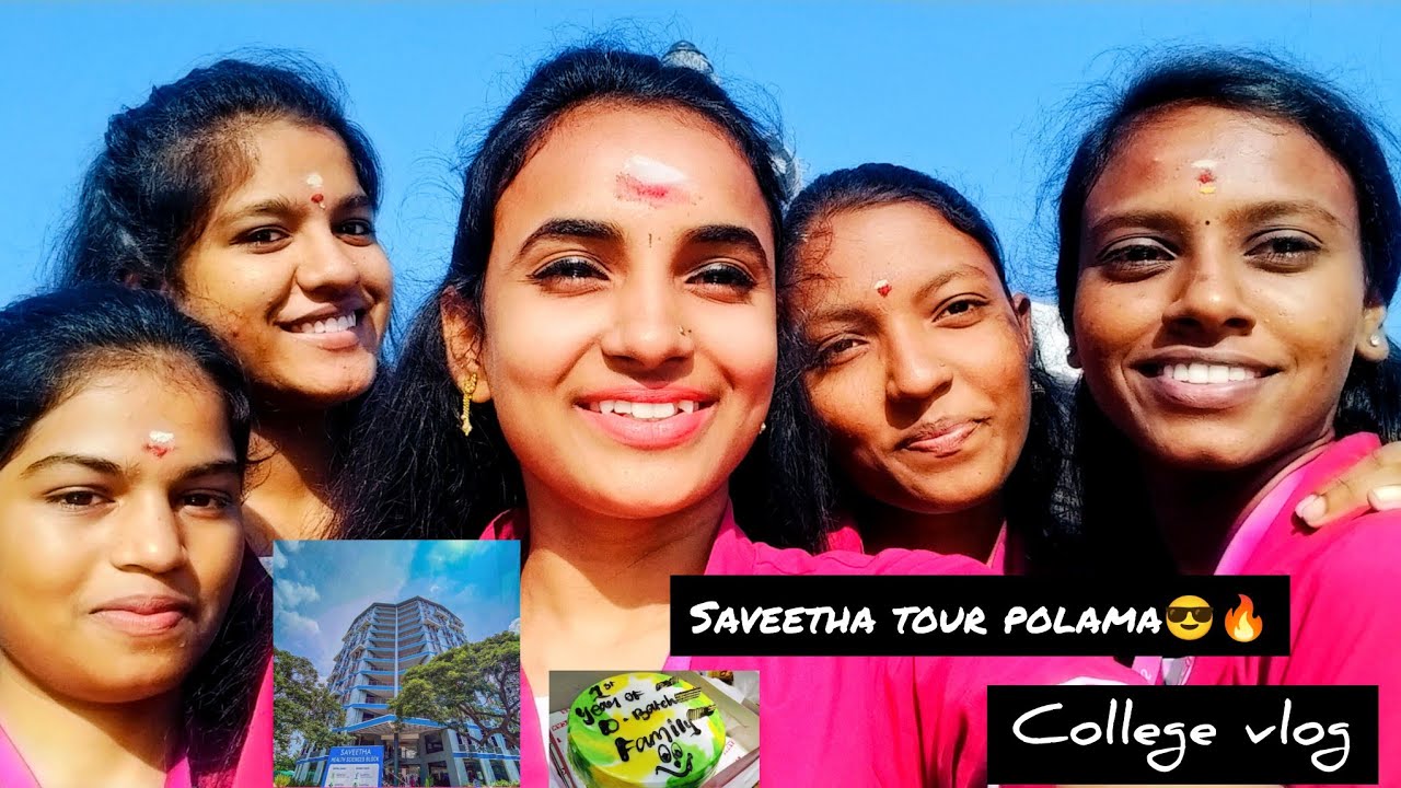 College Vlog🤩Saveetha college tour polama🔥😎Farewell day celebration 🎉🥳#Vlog