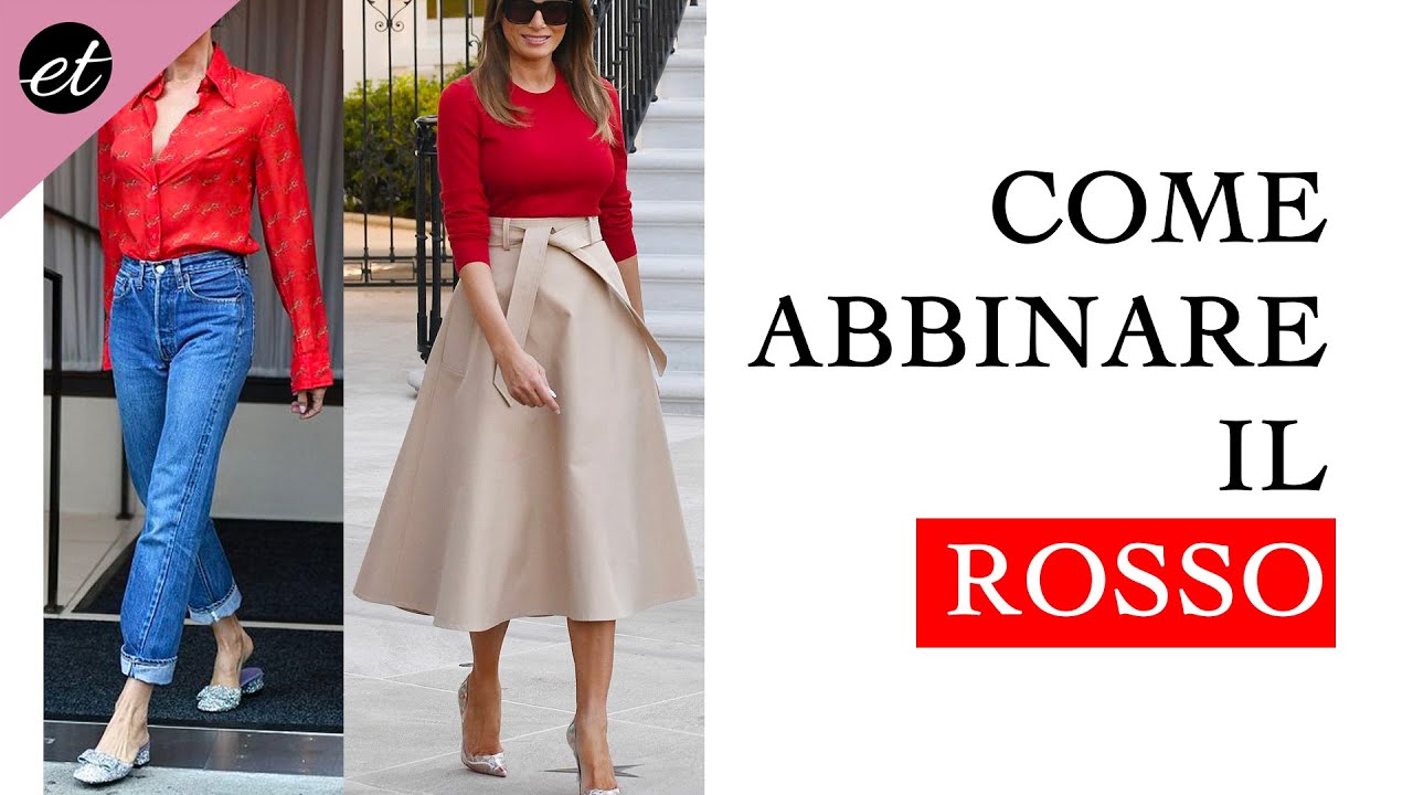COME ABBINARE I COLORI DEI VESTITI: IL ROSSO
