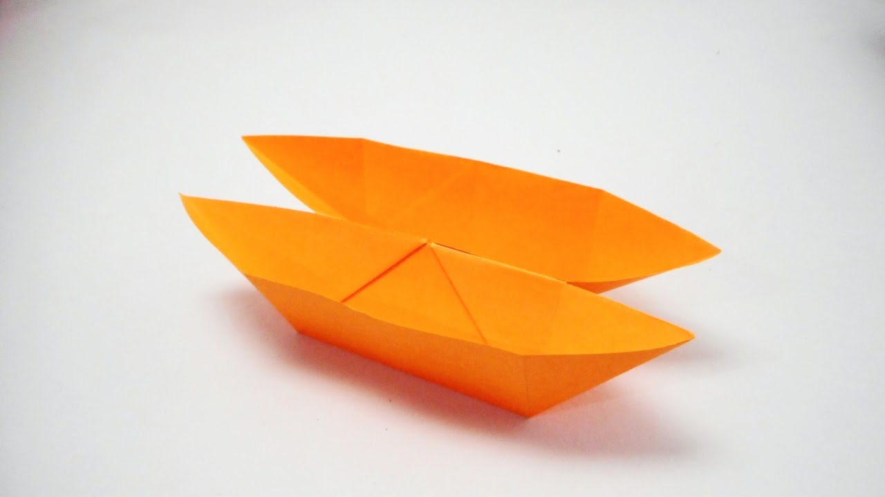 How to make a Double Boat with paper