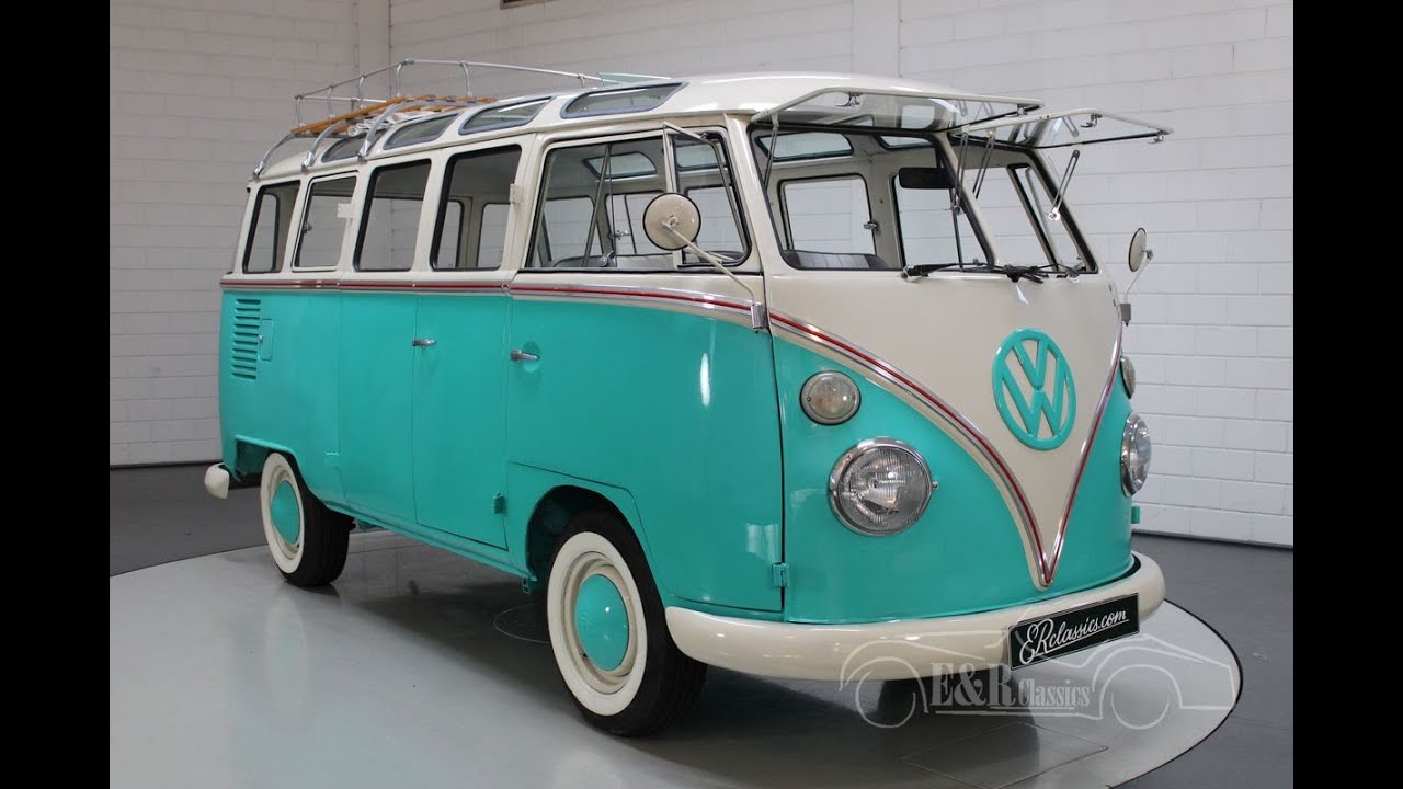 Volkswagen T1 Samba Bus 23 windows 1971-VIDEO- www.ERclassics.com