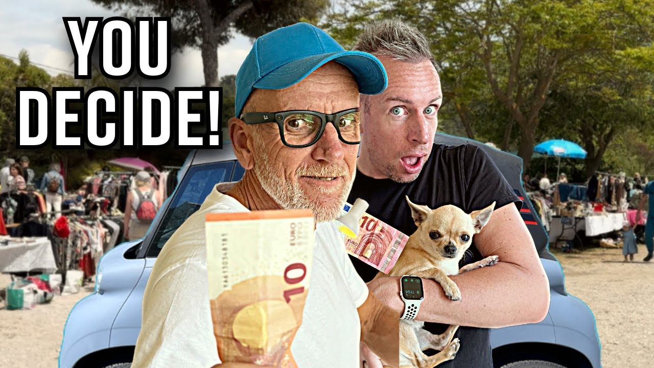 €10 Flea Market Challenge! Who’ll Bag Best Bargain In Eze On French Riviera? 🇫🇷🚙