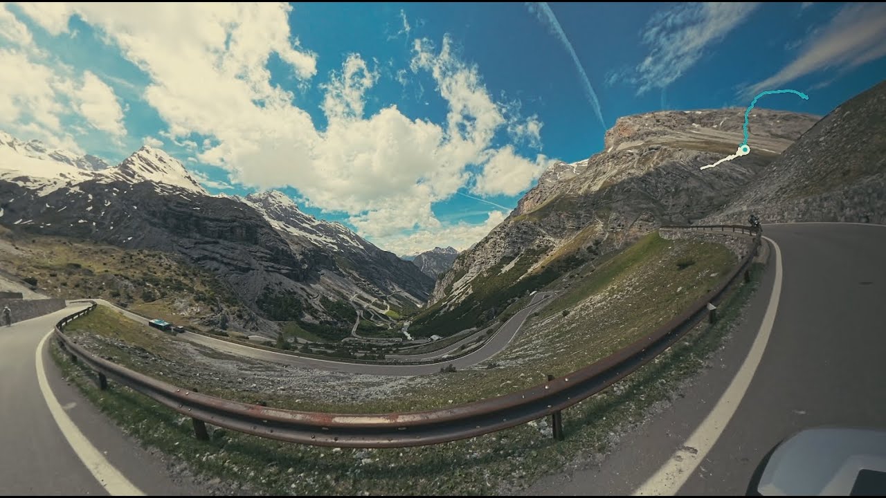 KTM 1290 SAS | Going up Stelvio from Bormio | Shot on Insta 360 X4