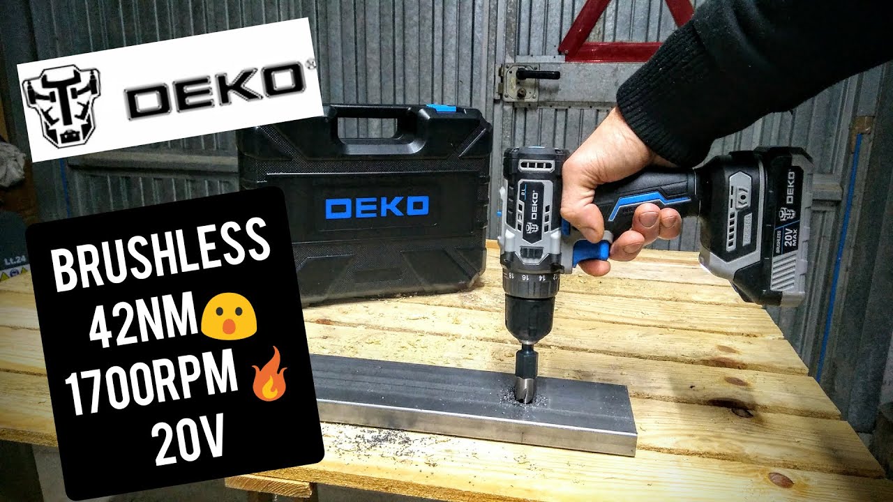 TRAPANO AVVITATORE DEKO DKBL20DU3 | PURA POTENZA💥| LEGNO,METALLO,CEMENTO | DEKO TOOLS | DRILL |TEST