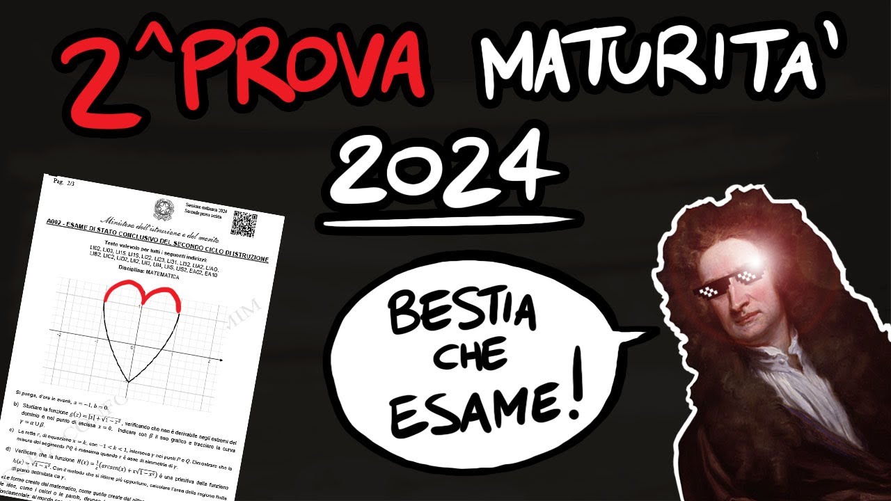 SOLUZIONE COMMENTATA 2° Prova di Matematica - Maturità 2024
