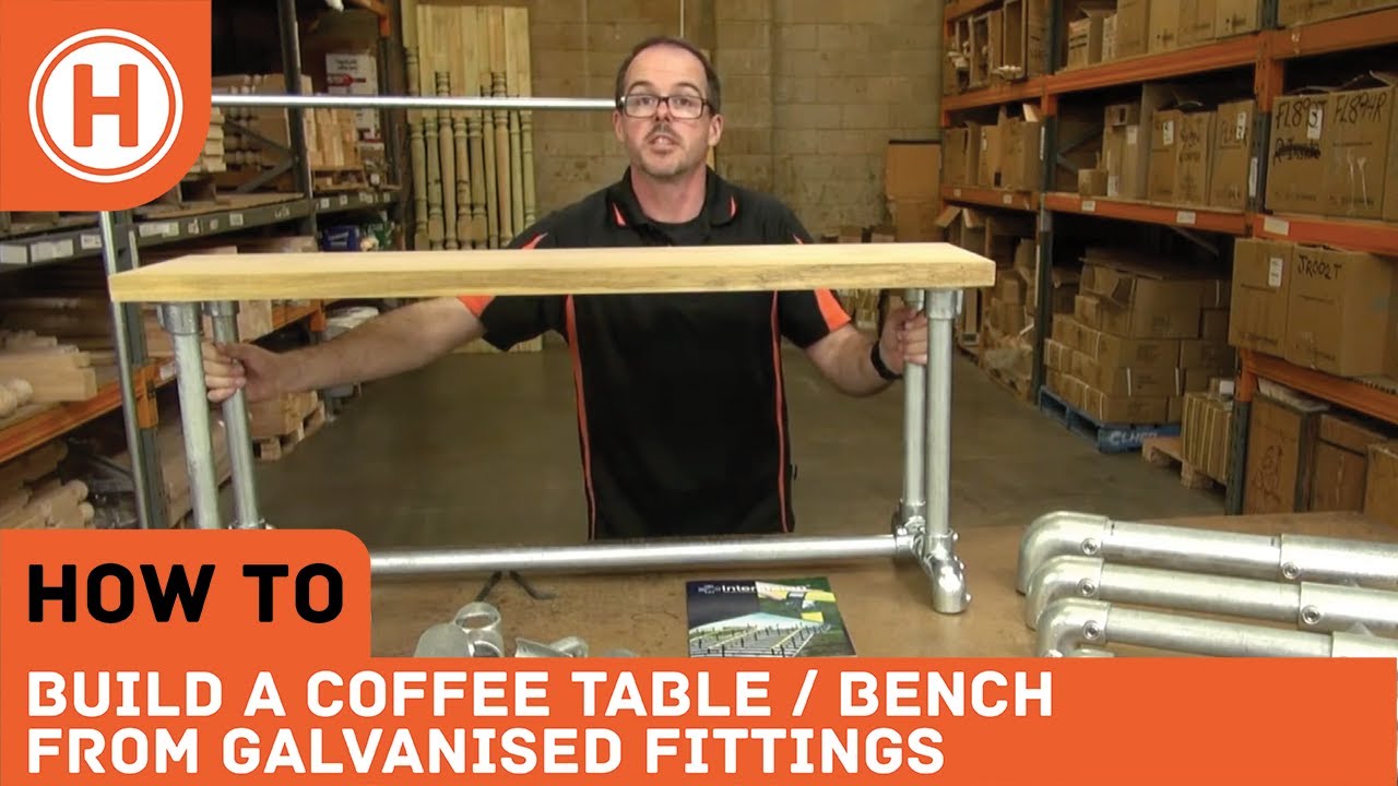How To: Build A Coffee Table / Bench From Galvanised Pipe Fittings | HAMMERSMITH