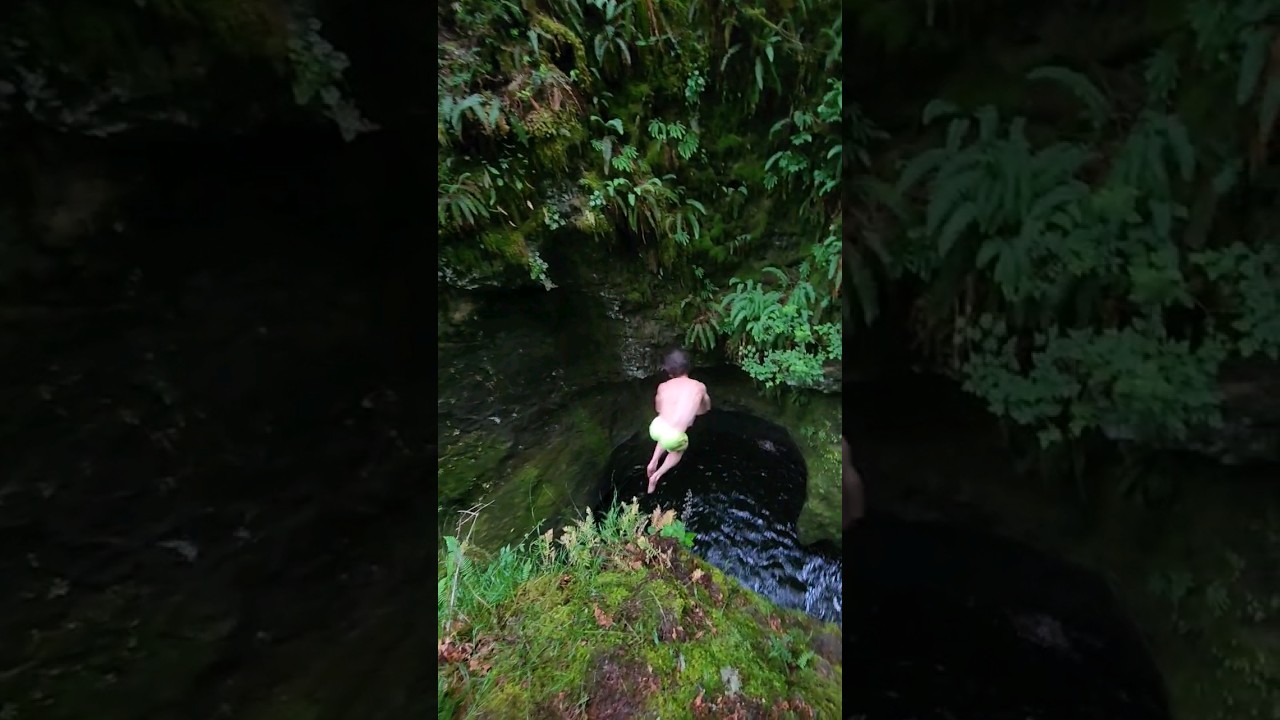 cliff jumping in washington #cliffjumping #nature #pnw #travel