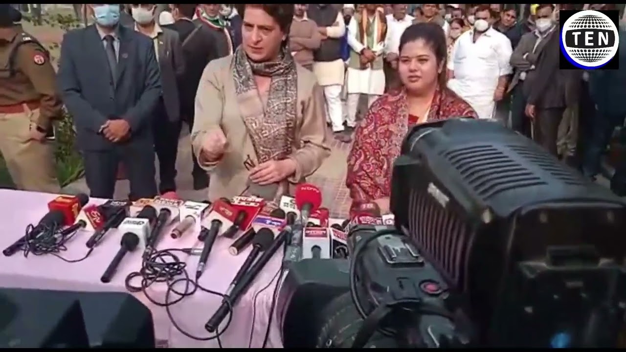 Priyanka Gandhi takes press Qs in NOIDA on Muzaffarnagar violence, illegal migrants in NOIDA