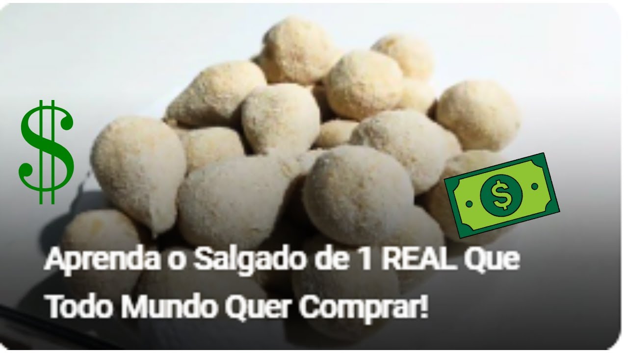 Aprenda o Salgado de 1 REAL Que Todo Mundo Quer Comprar!