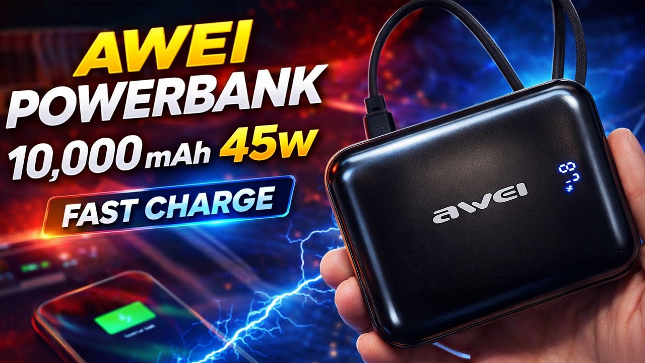 Awei C04 45W Powerbank — компактный, мощный и быстрый! Мой опыт