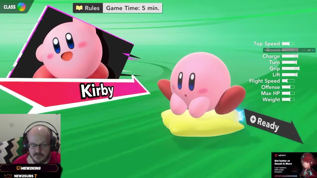 Mew2King VOD - Kirby Dreamland 3 FIRST TIME, Subscribe = no ads (or !youtube) (2/2)