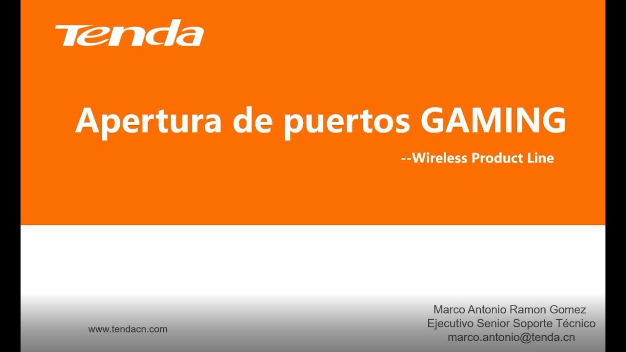 Apertura de puertos para Gaming