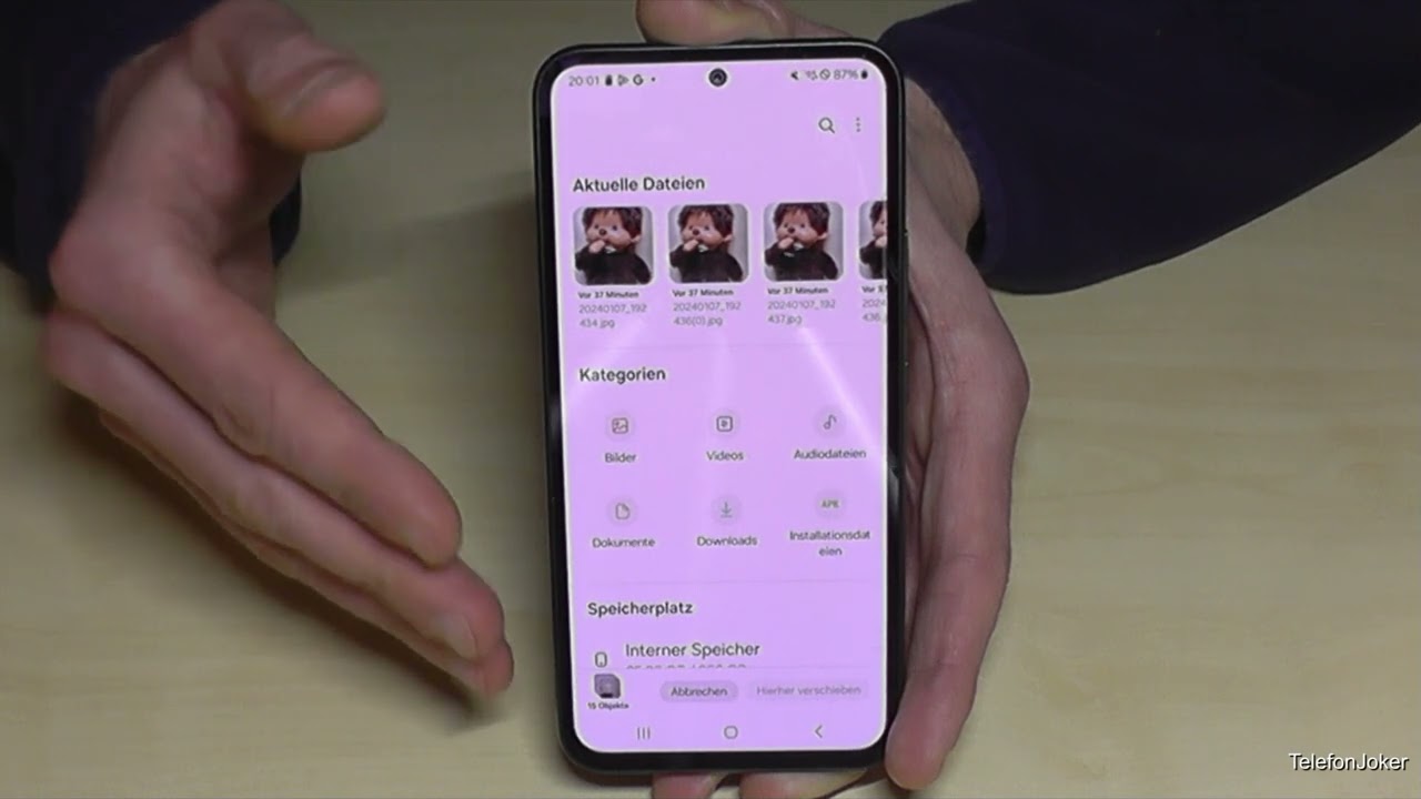Samsung Galaxy A54 5G: Wie überträgt man Daten auf die SD-Karte?