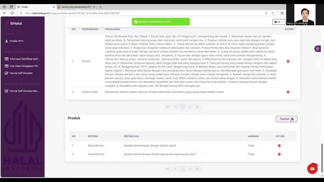Tutorial Verval P3H di Aplikasi SIHALAL