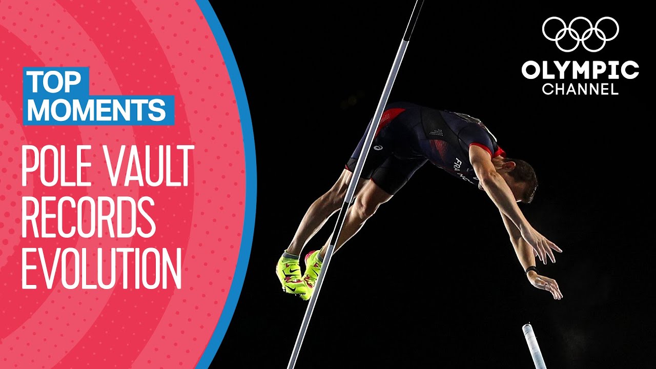 Evolution of the Pole Vault Olympic Record! | Top Moments