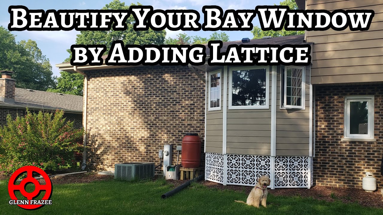 Add Lattice to BEAUTIFY Your Bay Window or Bump-Out